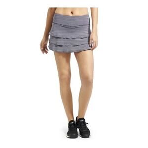 Athleta Skort Women’s Small Swagger Striped Dots Black White Golf Tennis
